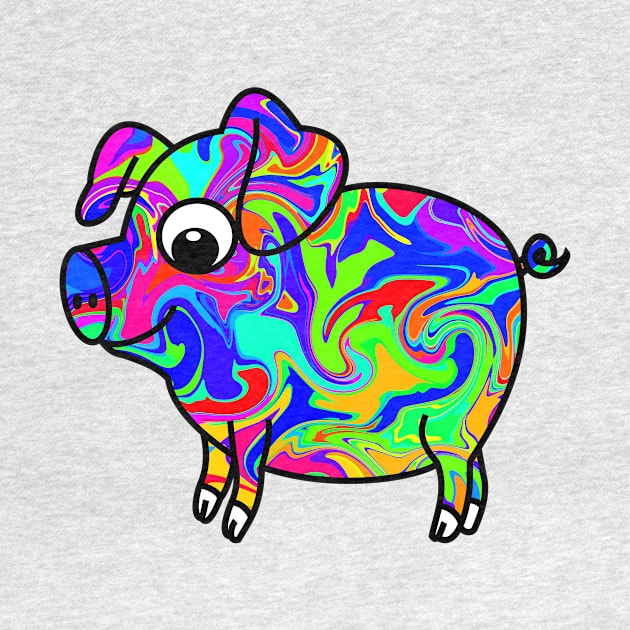 Colorful Pig by Shrenk